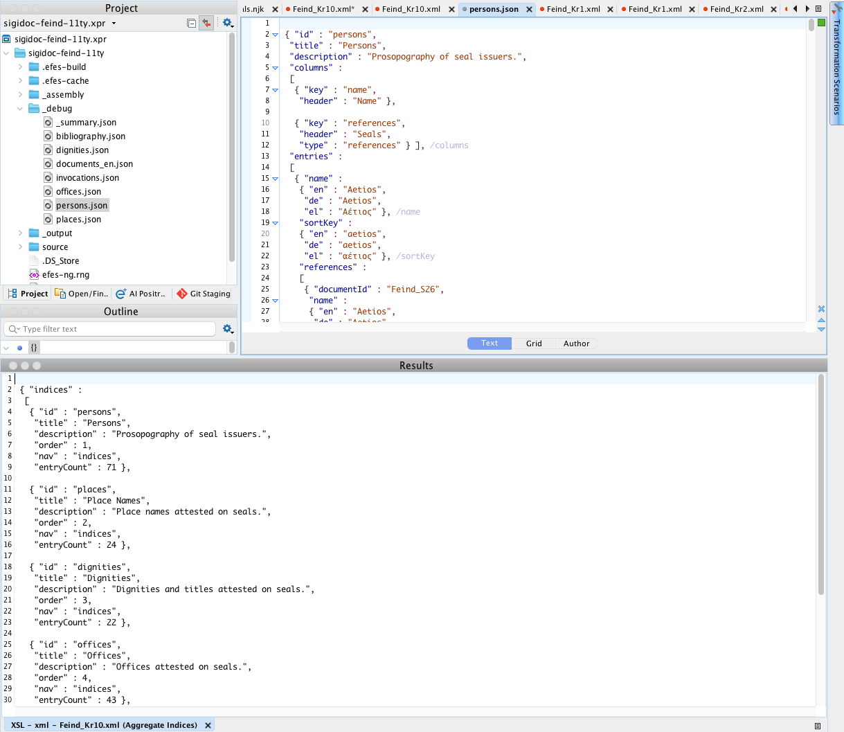 Result of the Aggregate Indices Transformation