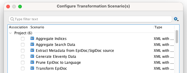 Pre-configured Transformation Scenarios